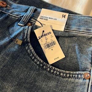 Cropped Wide Leg High Rise